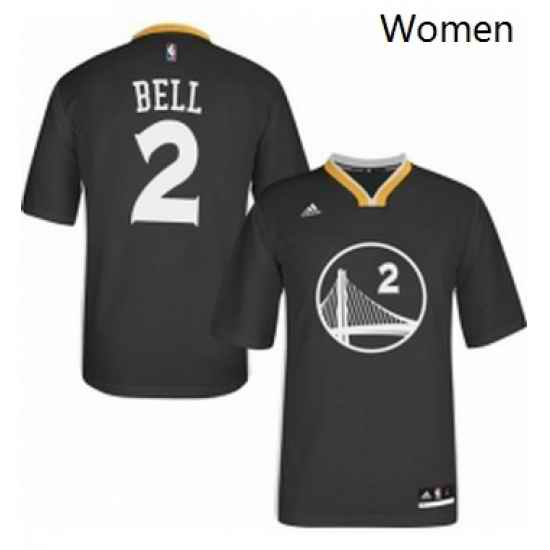 Womens Adidas Golden State Warriors 2 Jordan Bell Authentic Black Alternate NBA Jersey